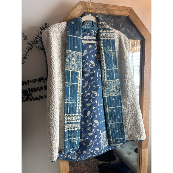 Free People Vera Sherpa Plaid Vest - Picture 2 of 7